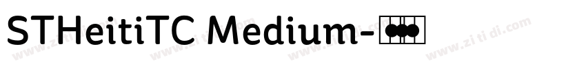 STHeitiTC Medium字体转换
